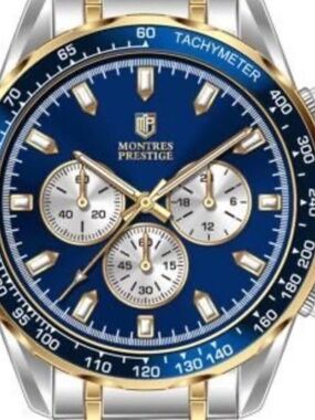 Invicta Montres Prestige Chronograph Watch Blue Face New  #206195861979